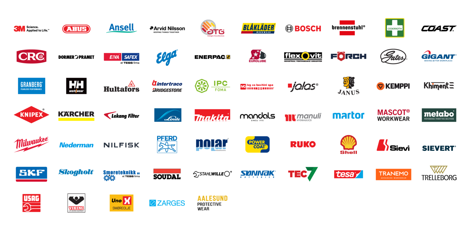 Kjente merkevarer hos TESS